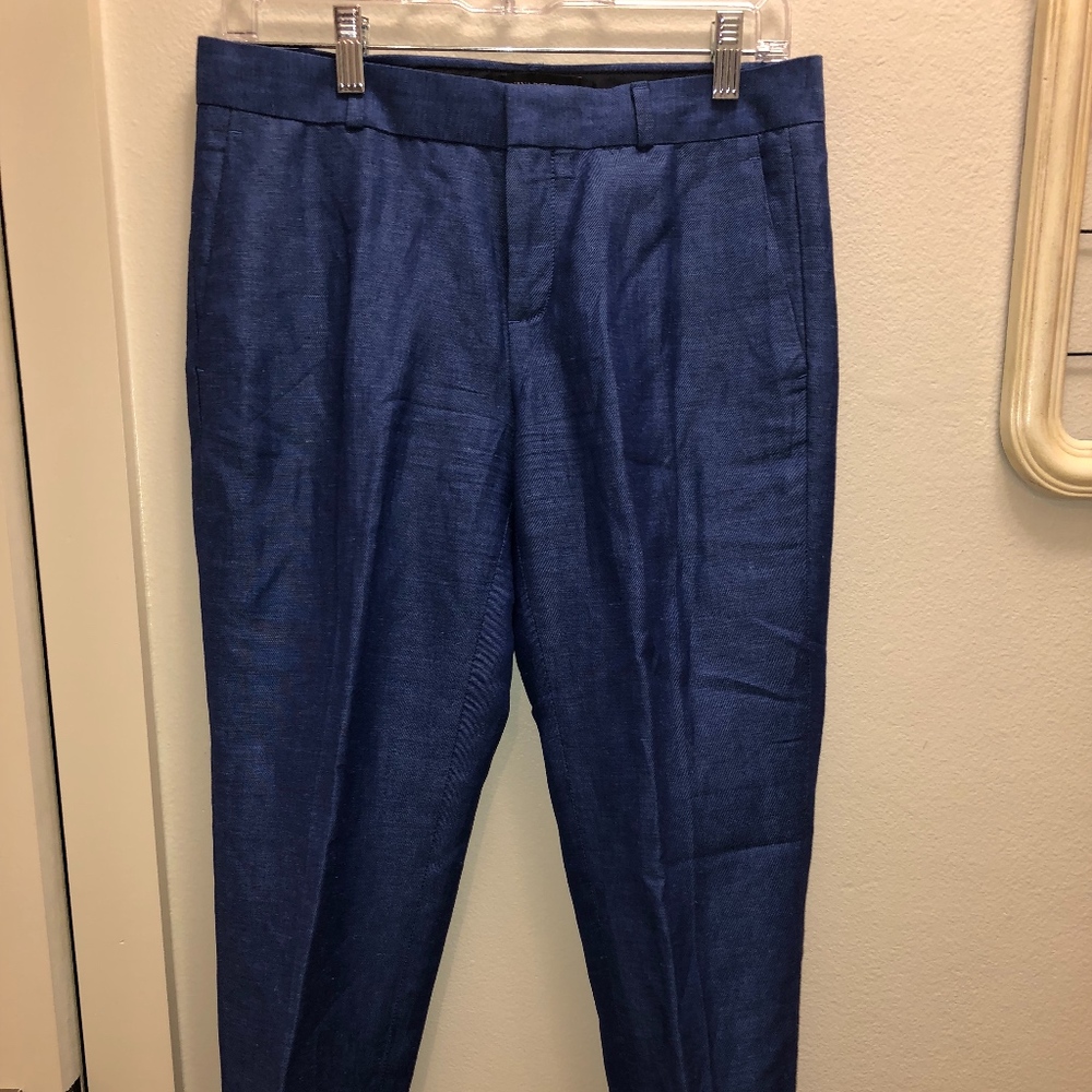 Banana Republic Avery Blue Linen Pants 2